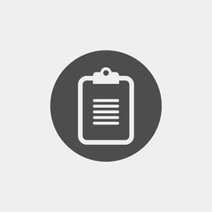 Document flat vector icon	