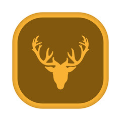App Icon gelb - Hirschkopf