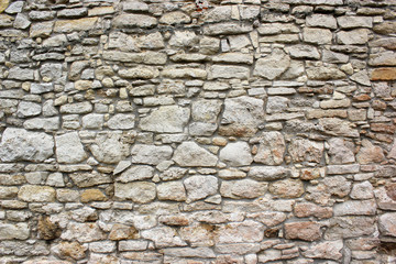 Stone wall texture, closeup.