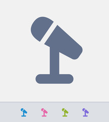 Mic On Stand - Ants Icons. A professional, pixel-aligned icon. 