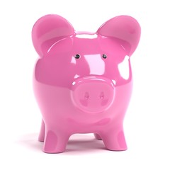 Realistic 3D Render of Piggy Bank