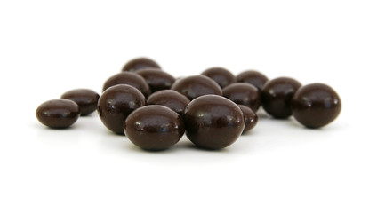 chocolate candy on white background