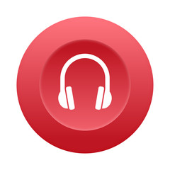 Runder 3D Button - Headset - Support