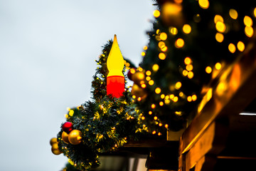 Weihnacht Deko Kerze 2017