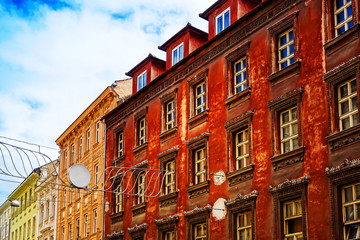 antique building view in Brno, Czech Republic