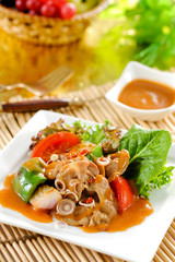 Pork chili spicy