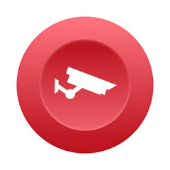 Runder 3D Button - Videoüberwachung