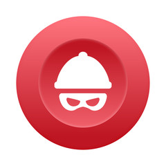 Runder 3D Button - Dieb