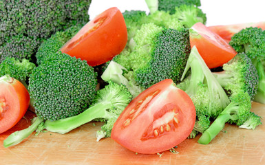 Fresh vegetables background