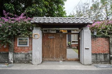 Tainan, Taiwan - November 24,2017: former residence of Guo Bo-chuan in 321 arts village