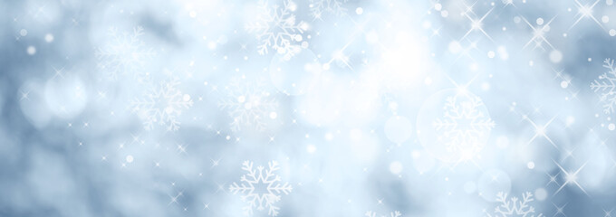 Fototapeta na wymiar Blue winter christmas background