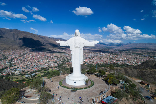 Cristo de la Concordia in Cochabamba, Bolivia Stock Photo | Adobe Stock