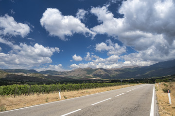 Mountain landscape in Abruzzi at summer