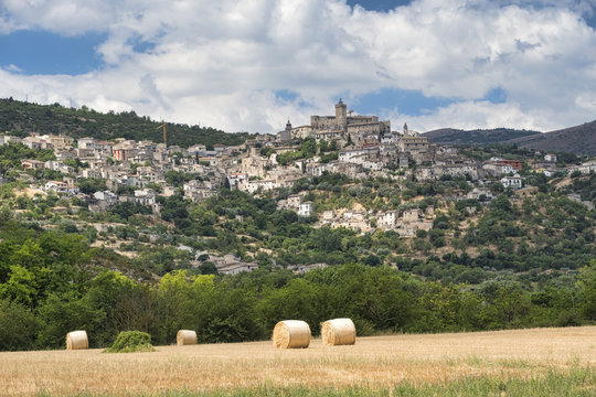 Mountain landscape in Abruzzi at summer