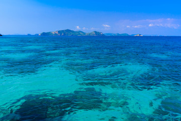 Fototapeta na wymiar Chan island gulf of Thailand ,Beautiful seascape clear water