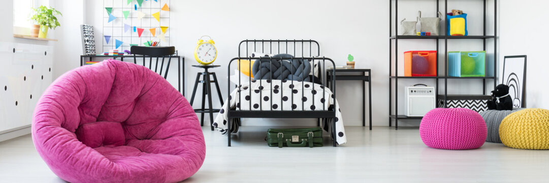 Colorful unisex kids room
