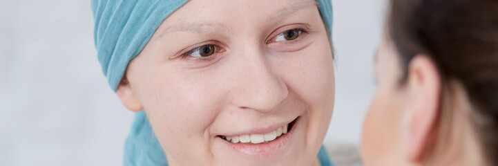 Close up of cancer woman