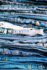 Denim. Jeans background. Denim jeans texture or denim jeans background.