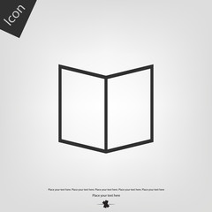 Open book vector icon
