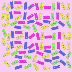 Pins pattern. Hand drawn.