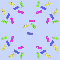Pins  pattern. Hand drawn.