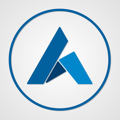 Ardor coin cryptocurrency. Vector sign icon. Internet money