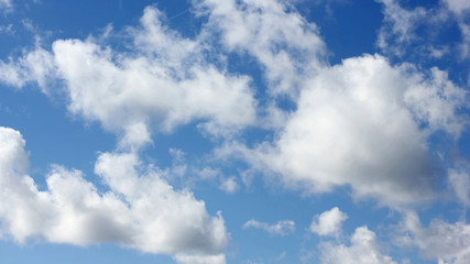 Clouds at blue sky