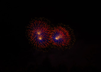 Fototapeta premium Feuerwerk in Tulln, Niederösterreich