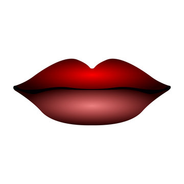 Isolated beauty lips