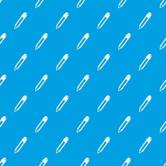 Pencil with eraser pattern seamless blue