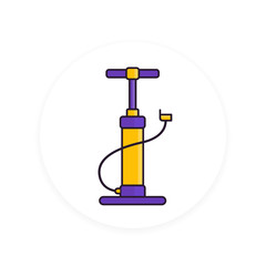Bicycle pump vector illustration