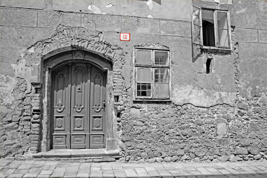 Bratislava - The facade of old house