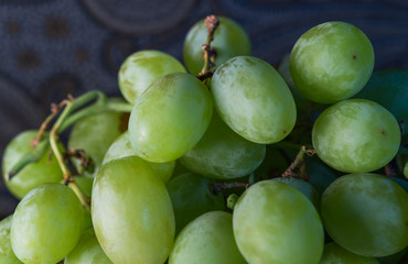 green grapes pile