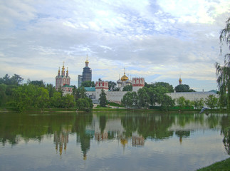 Fototapeta na wymiar view of the Novodevichy Convent