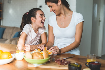 Having fun with my mother