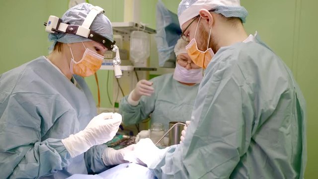 surgeons are performing a plastic surgical correction of congenital and acquired abnormalities of the nose