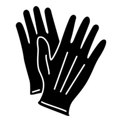 Glove icon, simple style