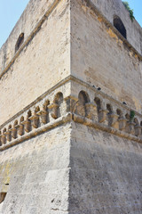 Obraz premium Italy, Bari, Norman-Svevo Castle. Medieval fortress that dates back to 1132. External walls