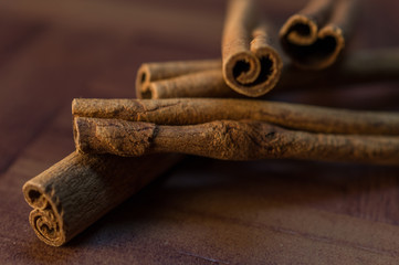 cinnamon sticks in pile