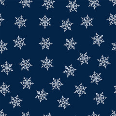 Christmas seamless pattern with snowflakes abstract background. Holiday design for Christmas and New Year fashion prints.