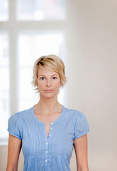 Young woman at home