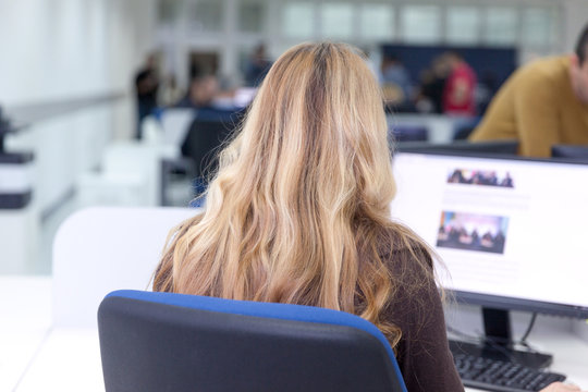 Female Computer Data Entry Operator