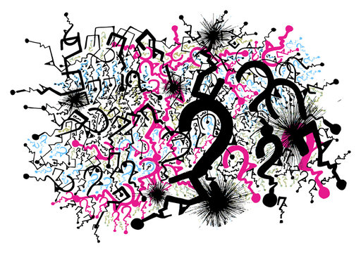 Enchev&ecirc;trement de points d'interrogation