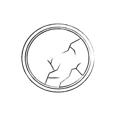  circular mirror icon image