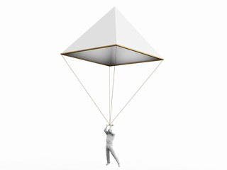 Parachute, Leonardo da Vinci, Codex Atlanticus/1058v