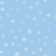 Christmas seamless pattern with snowflakes abstract background. Holiday design for Christmas and New Year fashion prints.