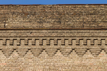 retro industrial decorative brick wall