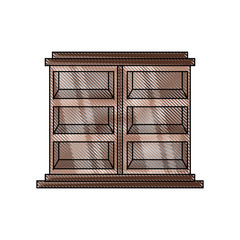 empty shelves unit icon