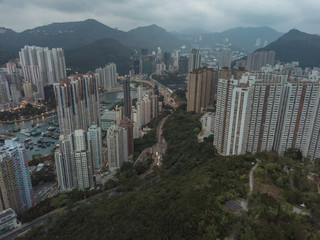 Aerial View of Hong Kong Residential