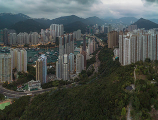 Aerial View of Hong Kong Residential